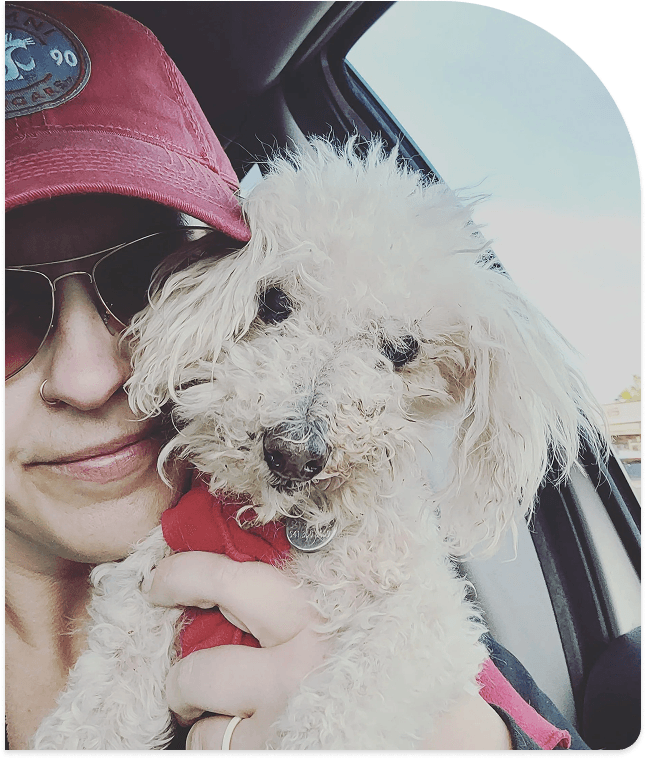 Senior dog at Silver Linings Rescue Ranch